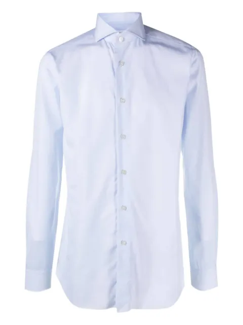 Xacus long-sleeved button-up shirt Blue 520ML11291011