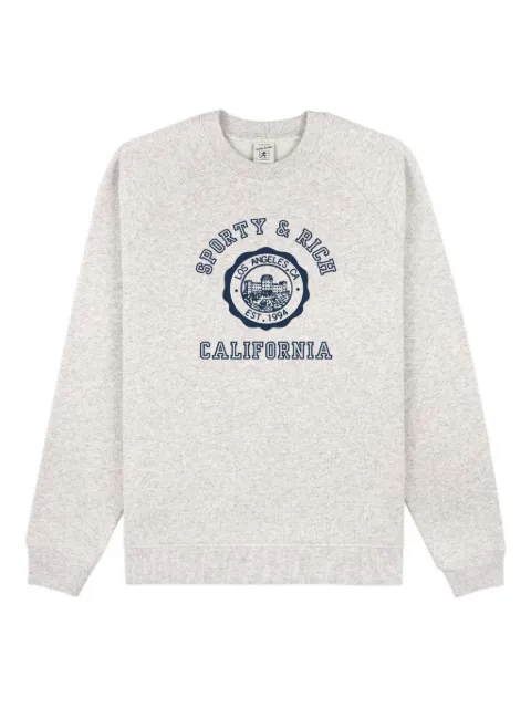 Sporty & Rich crew-neck long-sleeve sweatshirt Grey ST082625508GY03