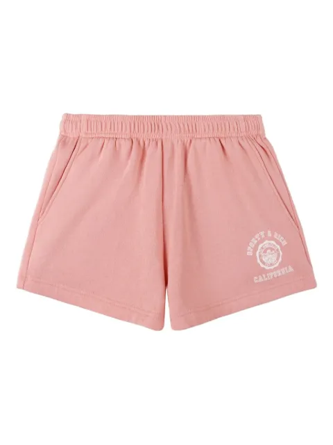 Sporty & Rich logo-detail shorts Pink SH052625218P141