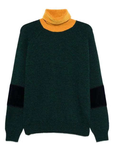 1989 STUDIO two-tone jumper Green F04MAC002KNI0017200