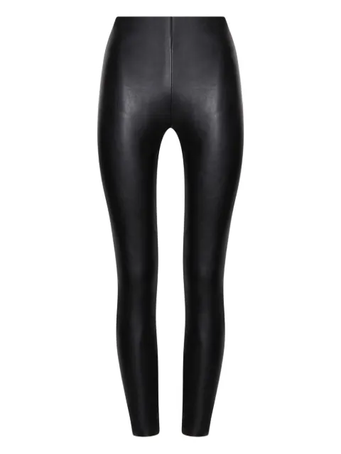 Wolford leather-paneled leggings Black 19450