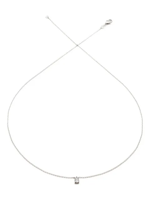 We by WHITEbIRD 18K white gold Fancy diamond necklace White WBNFANCOGDIAPOI