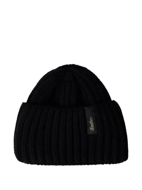 Borsalino ribbed-knit beanie hat Black 130368WV