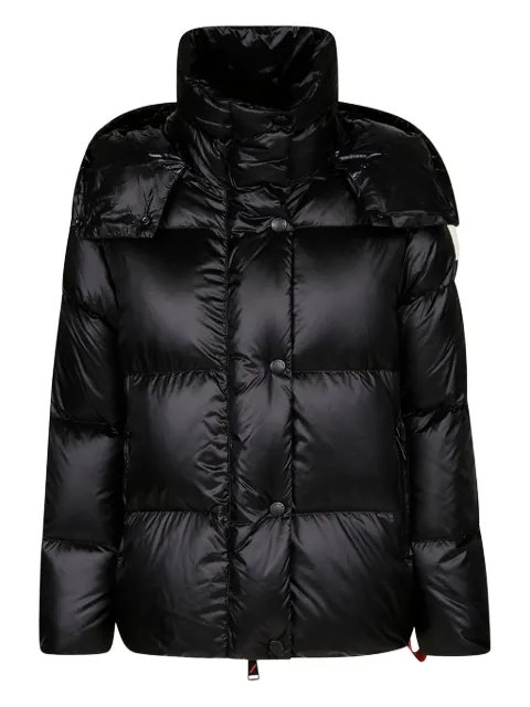 AFTER LABEL hooded-neck quilted jacket Black KIPNUKN051