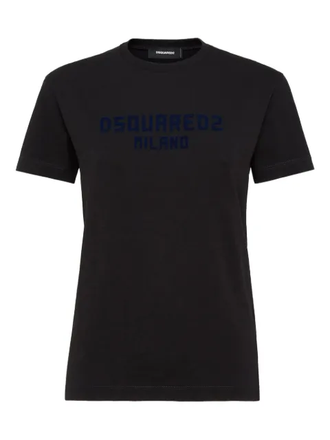 DSQUARED2 logo-print cotton T-shirt Black S75GD0471D20020