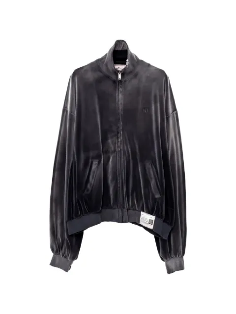Maison MIHARA YASUHIRO velour zip-up track jacket Grey A13JK561