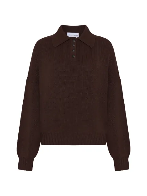 Emerson Renaldi buttoned polo top Brown EME2025018