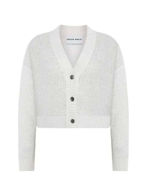 Emerson Renaldi button knitted cardigan White SIN125162