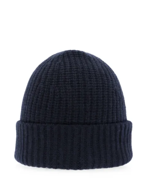 Emerson Renaldi waffle-knit turn-up beanie hat Blue SINCERELYALINA