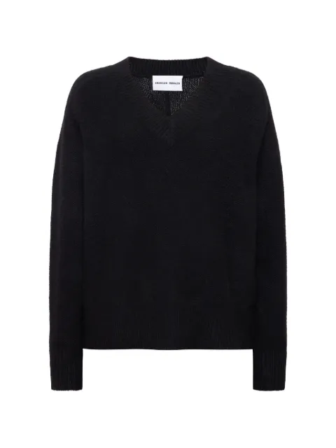 Emerson Renaldi V-neck knitted sweater Black ERW23001