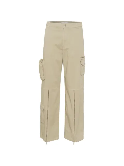 Gestuz MirjaGZ zip-detail cargo pants Neutrals 10908905