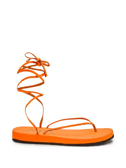 BETTINA VERMILLON Jenifer thong-strap sandals Orange SS22105