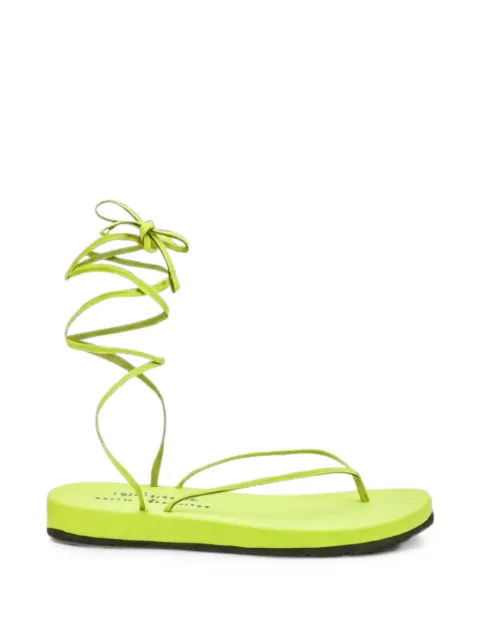 BETTINA VERMILLON Jenifer thong sandals Green SS22105
