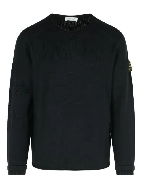 Premiata logo-patch sweater Black PMG22