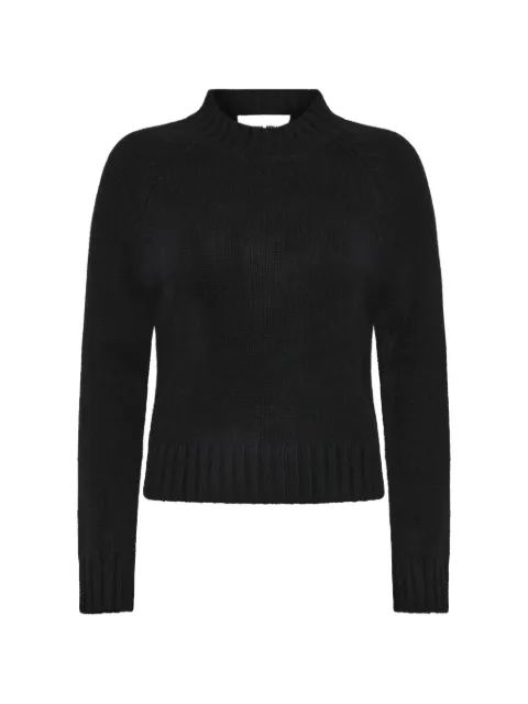 Emerson Renaldi ribbed-knit raglan-sleeve sweater Black EMS25007