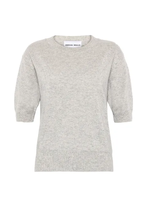 Emerson Renaldi short-sleeve knitted sweater Grey EMS25003