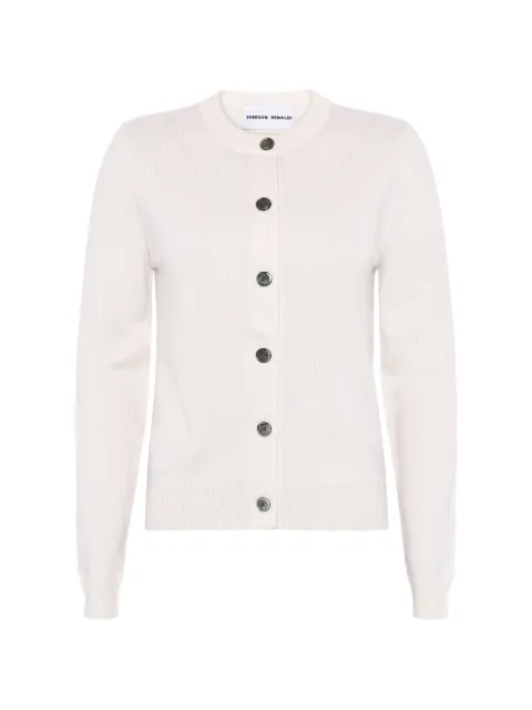 Emerson Renaldi fine-knit button-up cardigan Neutrals EMS25002