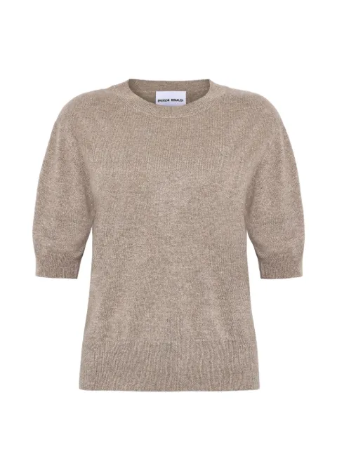 Emerson Renaldi short-sleeve knitted sweater Neutrals EMS25003
