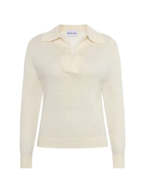 Emerson Renaldi collared sweater Neutrals ERW24004