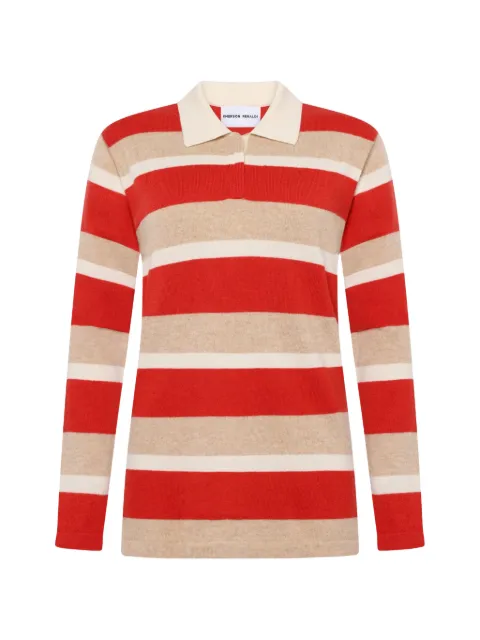 Emerson Renaldi striped polo top Red EMMW2505