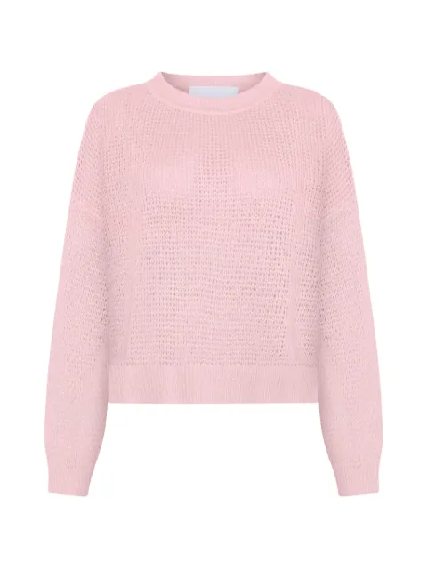 Emerson Renaldi open-knit crew-neck sweater Pink SIN125160