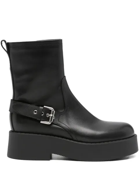 Premiata 53mm buckle-strap ankle boots Black M7140