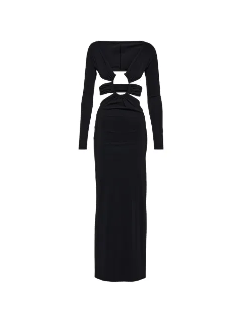 Christopher Esber cut-out ruched maxi dress Black 23027026