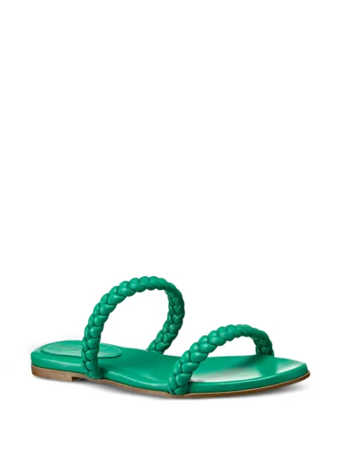 Gianvito Rossi braided-strap sandals Green G1912005CUO