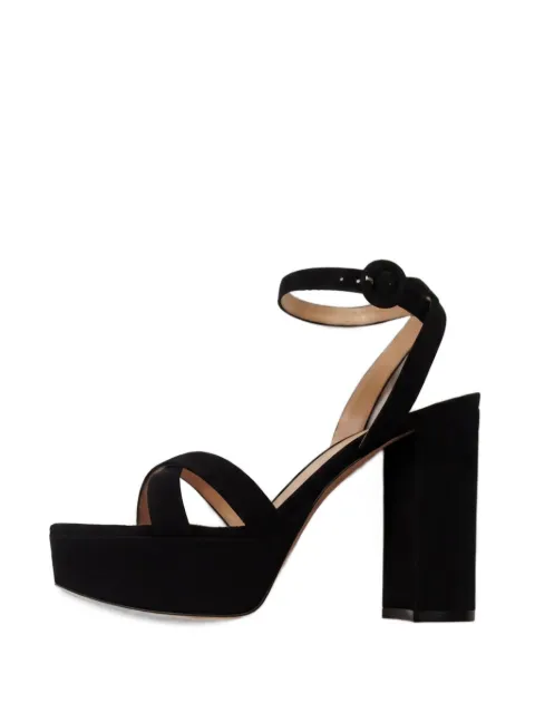 Gianvito Rossi platform buckle-fastening sandals Black G3124770RIC