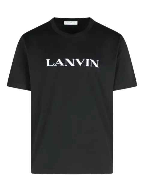 Lanvin logo-print cotton T-shirt Black RMTS0012J300H25