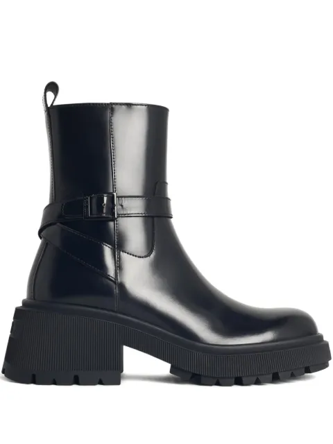 Jimmy Choo Conny buckle-strap ankle boots Black CONNYFLATHKB