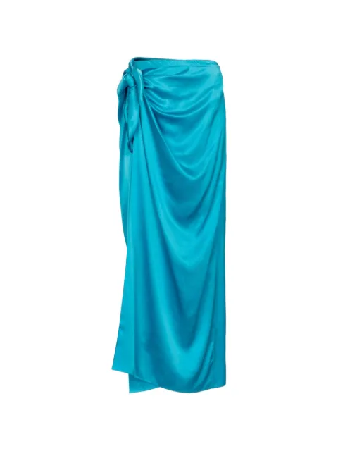 Balenciaga Easywrap midi skirt Blue 658183TKN01