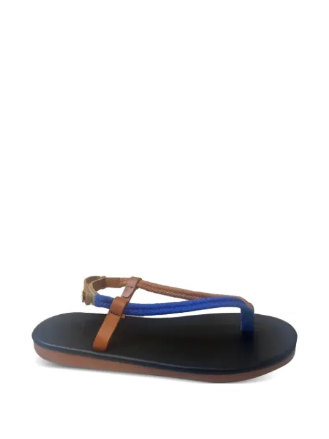 Ancient Greek Sandals Zoi rope leather sandals Black 124501167
