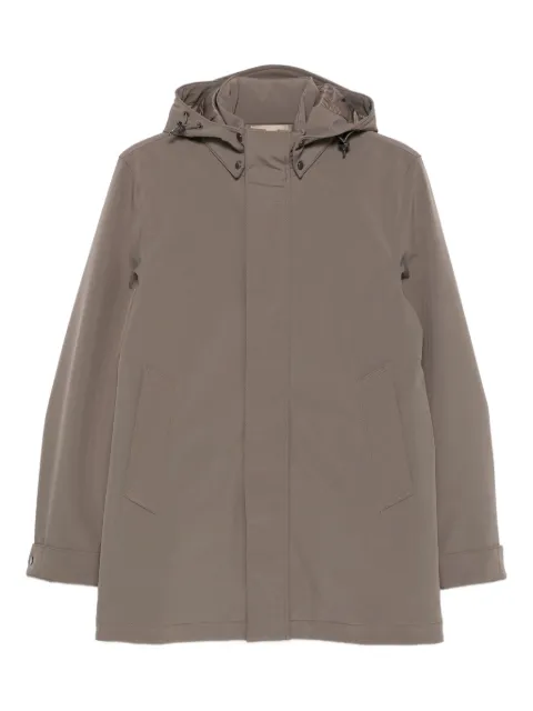 Woolrich hooded buttoned coat Grey CFWOOU2017MRUT3496