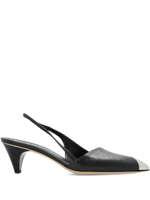 IRO 60mm Stargey slingback metallic-toe pumps Black WP143STARGEYLVF