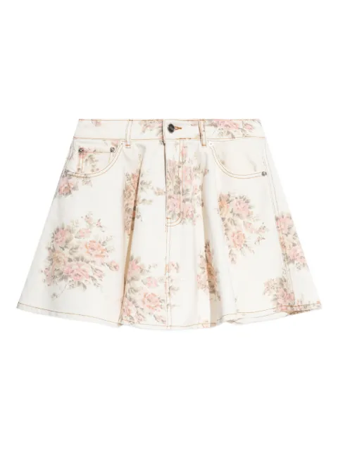 GANNI floral skirt White J1894