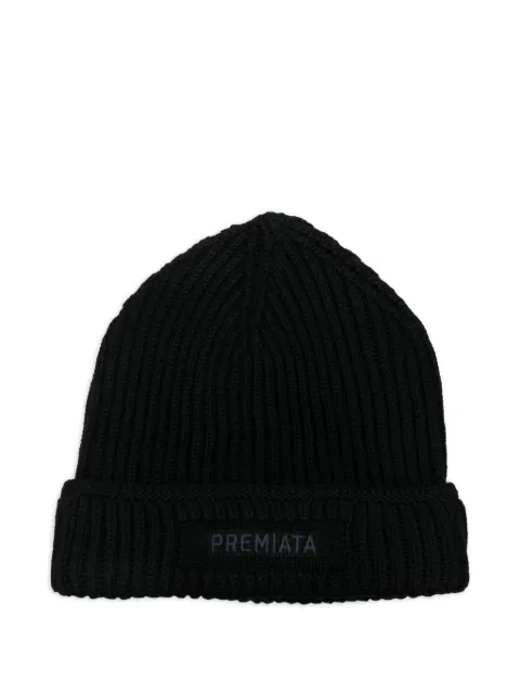 Premiata ribbed-knit beanie Black BALE23