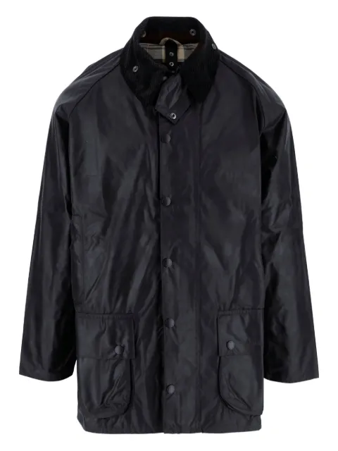 Barbour corduroy-collar coat Blue MWX0017NY91