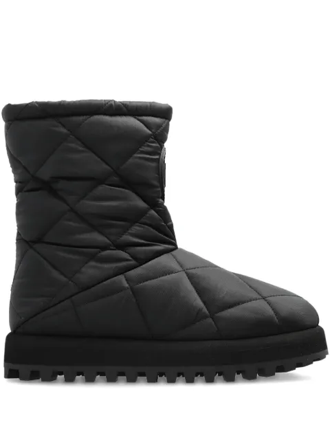 Dolce & Gabbana quilted-effect logo-detail boots Black CT1096AQ075
