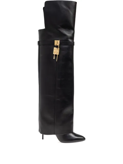 Givenchy 93mm Shark boots Black BE703RE223