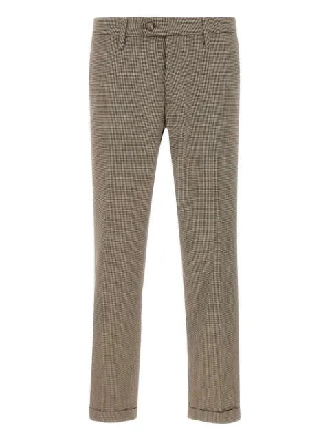 Re-Hash houndstooth cuffed-hem trousers Brown P24910LN7F250F003