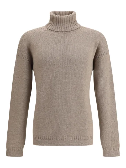 Loro Piana Tyne ribbed-knit sweater Neutrals FAP5976