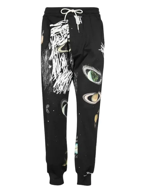 Vivienne Westwood graphic-print elasticated track pants Black 3J010001J004HG0