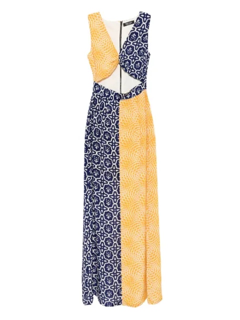 BLAKLACE geometric-print dress Yellow BLK105