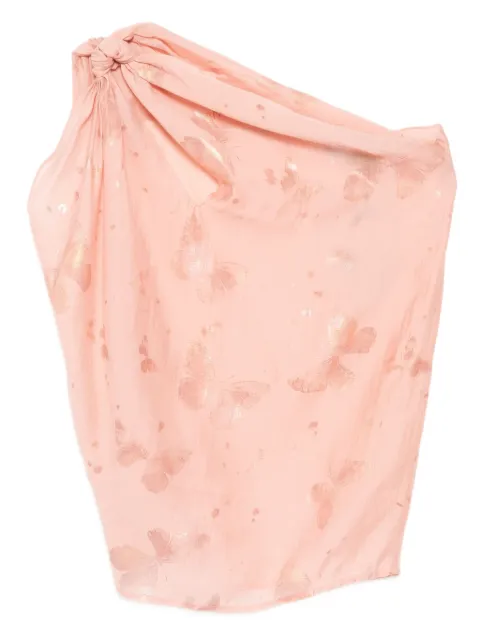 BLAKLACE butterfly-print top Pink BLK119