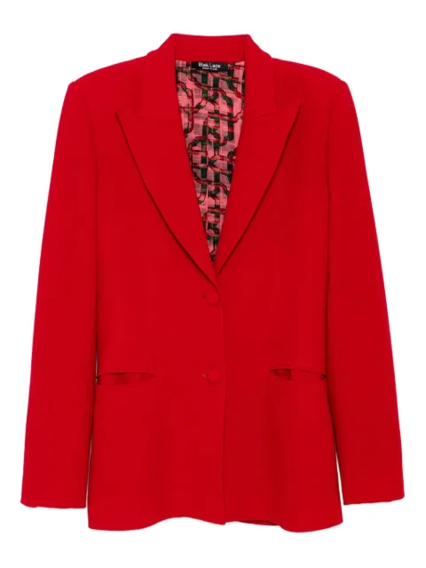 BLAKLACE single-breasted blazer Red BLK000034
