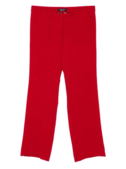 BLAKLACE mid-rise trousers Red BLK000035