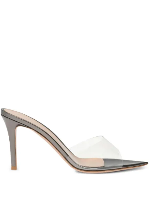 Gianvito Rossi 85mm Elle pointed-toe sandals Grey G1105085RICGME
