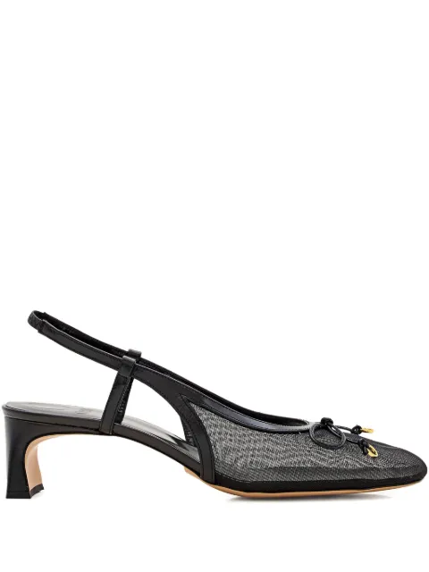 ODISSI slingback mesh pumps Black OD44066B21136
