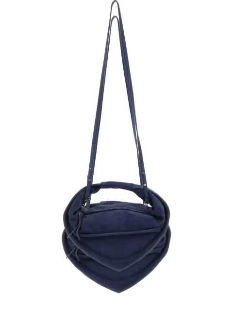 FEDERICO CINA Torttelino suede tote bag Blue FCCOMDTB0102